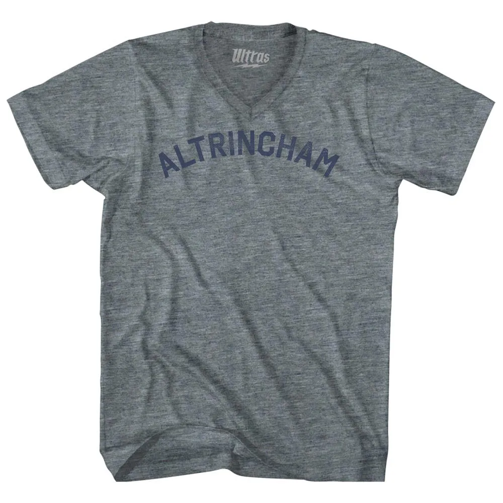 Altrincham Tri-Blend V-neck Womens Junior Cut T-shirt