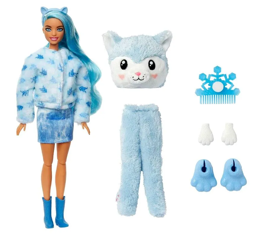 Barbie Cutie Reveal Winter Sparkle Series Husky