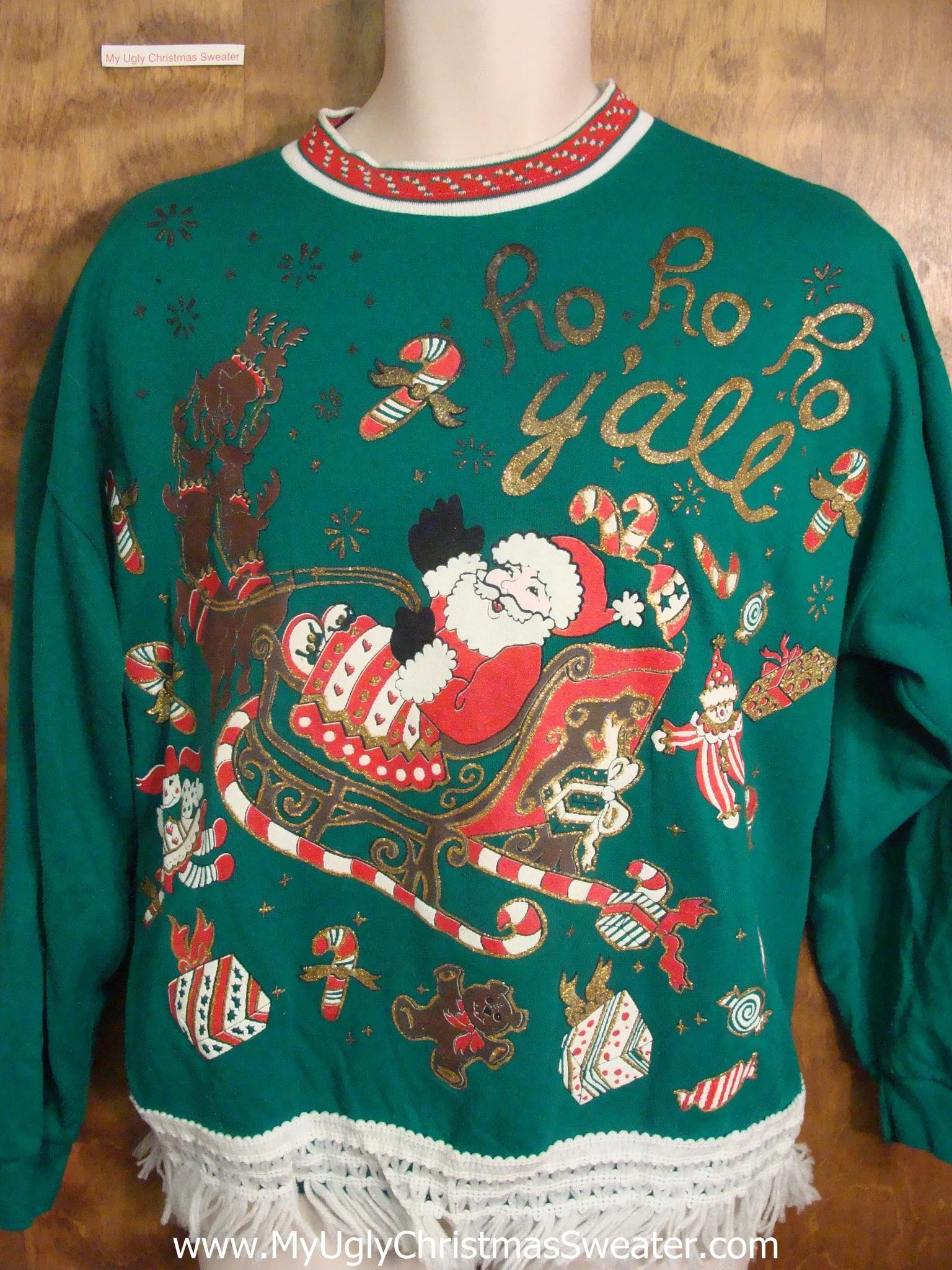 Best Green 80s Christmas Sweatshirt