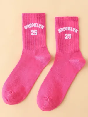 Brooklyn 25 Crew Socks Funny Socks for Women Novelty Socks Funky Socks Gift for