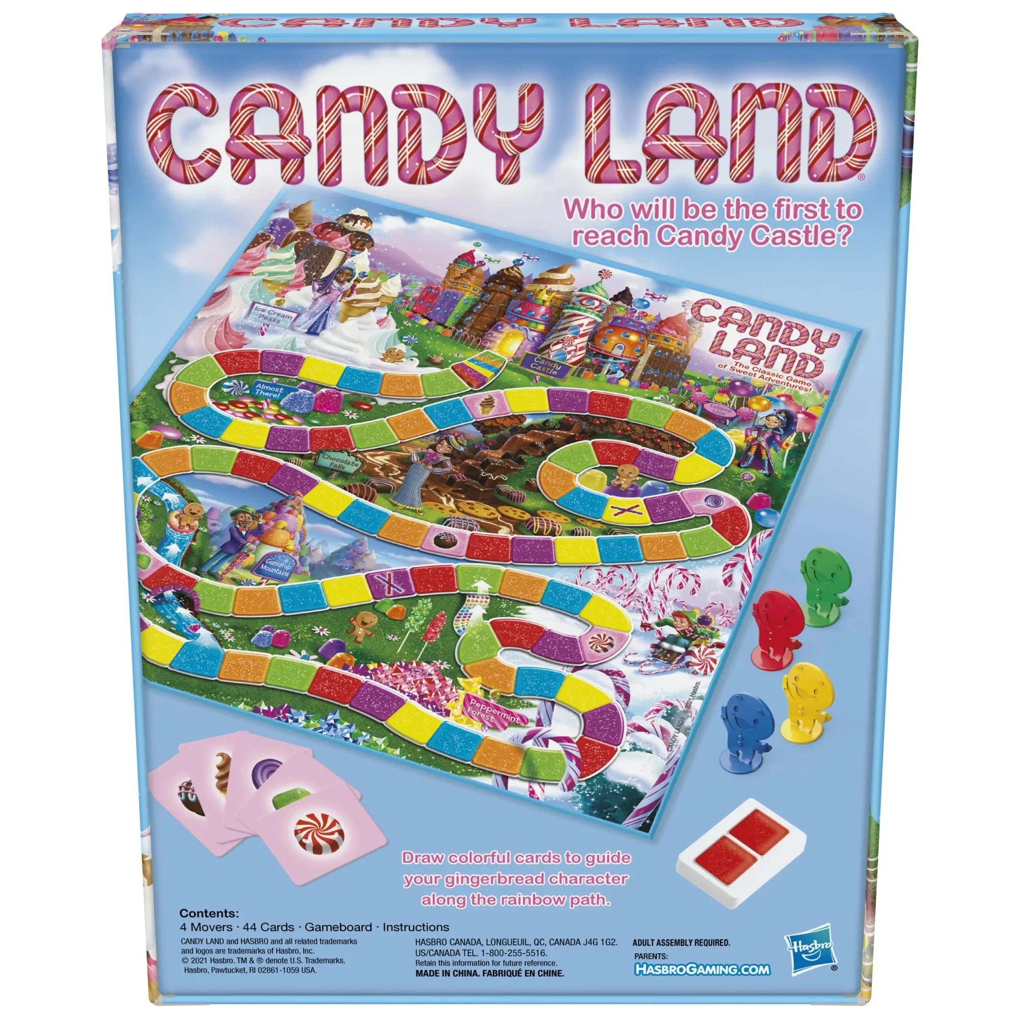 Candy Land Kids Board Game, Games for Preschoolers, 2-4 Players, Christmas Gifts for Kids, Ages 3 