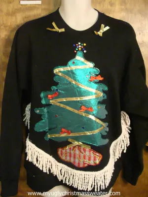 Glitsy Tree 80s Christmas Sweatshirt