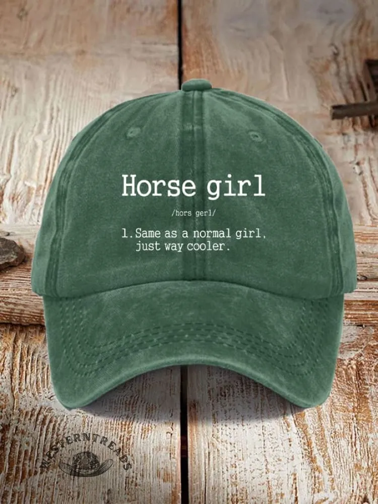 Horse Girl Printed Unisex Hat