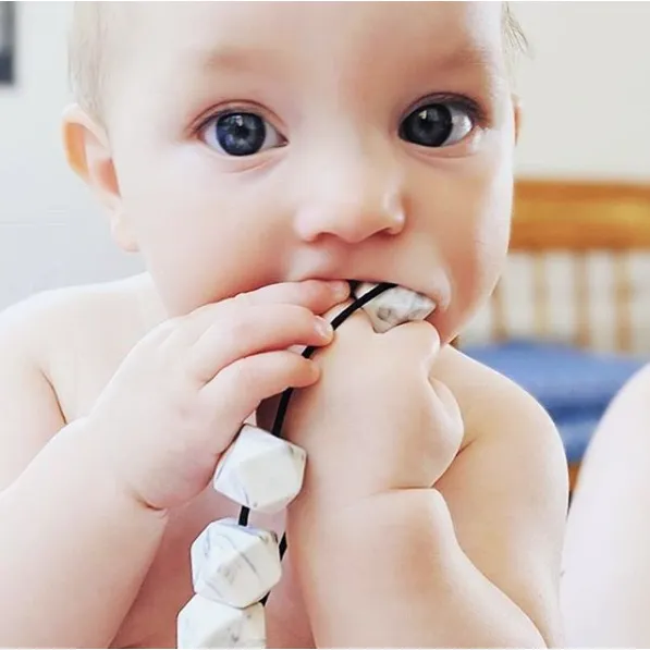 Hoxton Silicone Teething Necklace by East London Baby Co