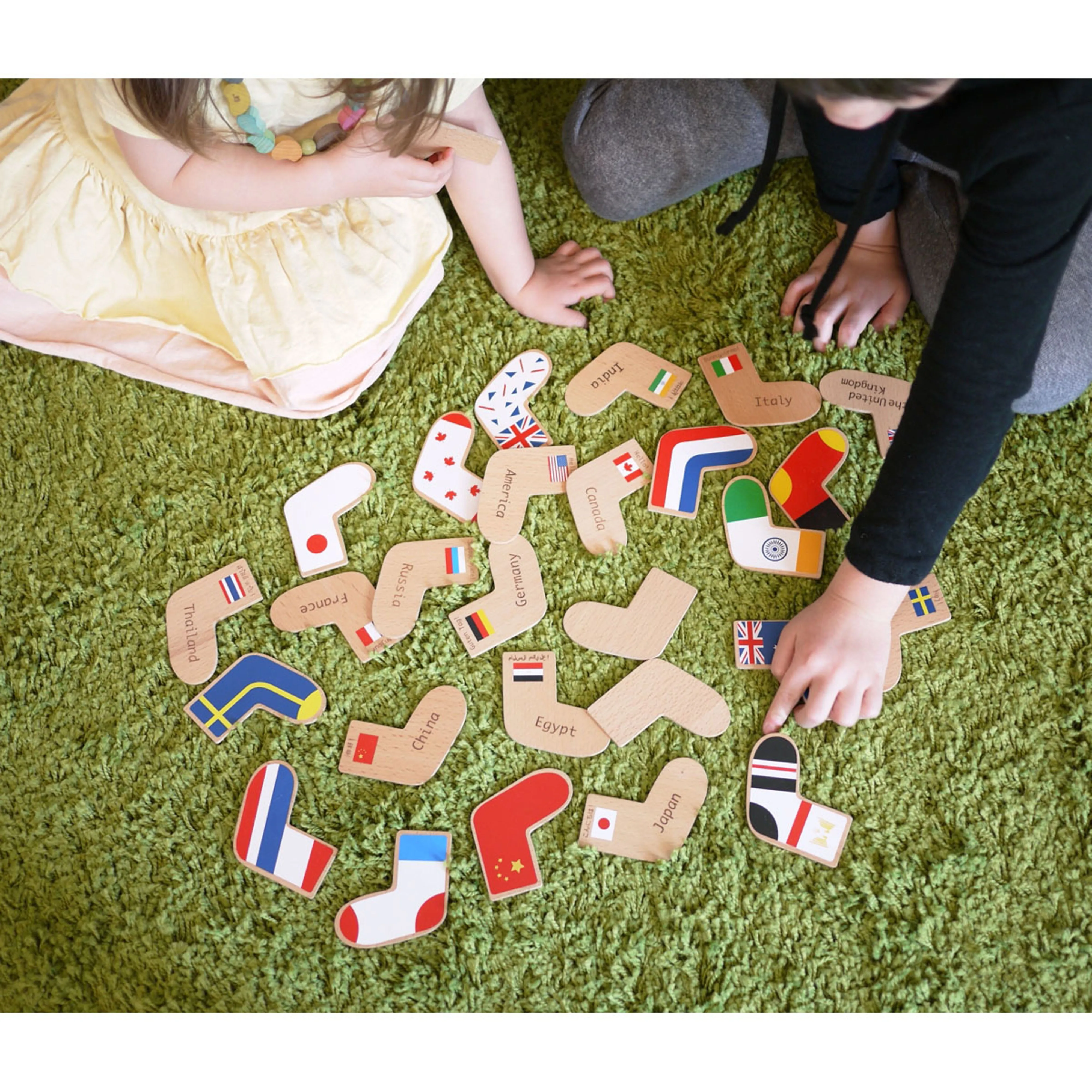 kiko  & gg* Step To The World Wooden Memory Game
