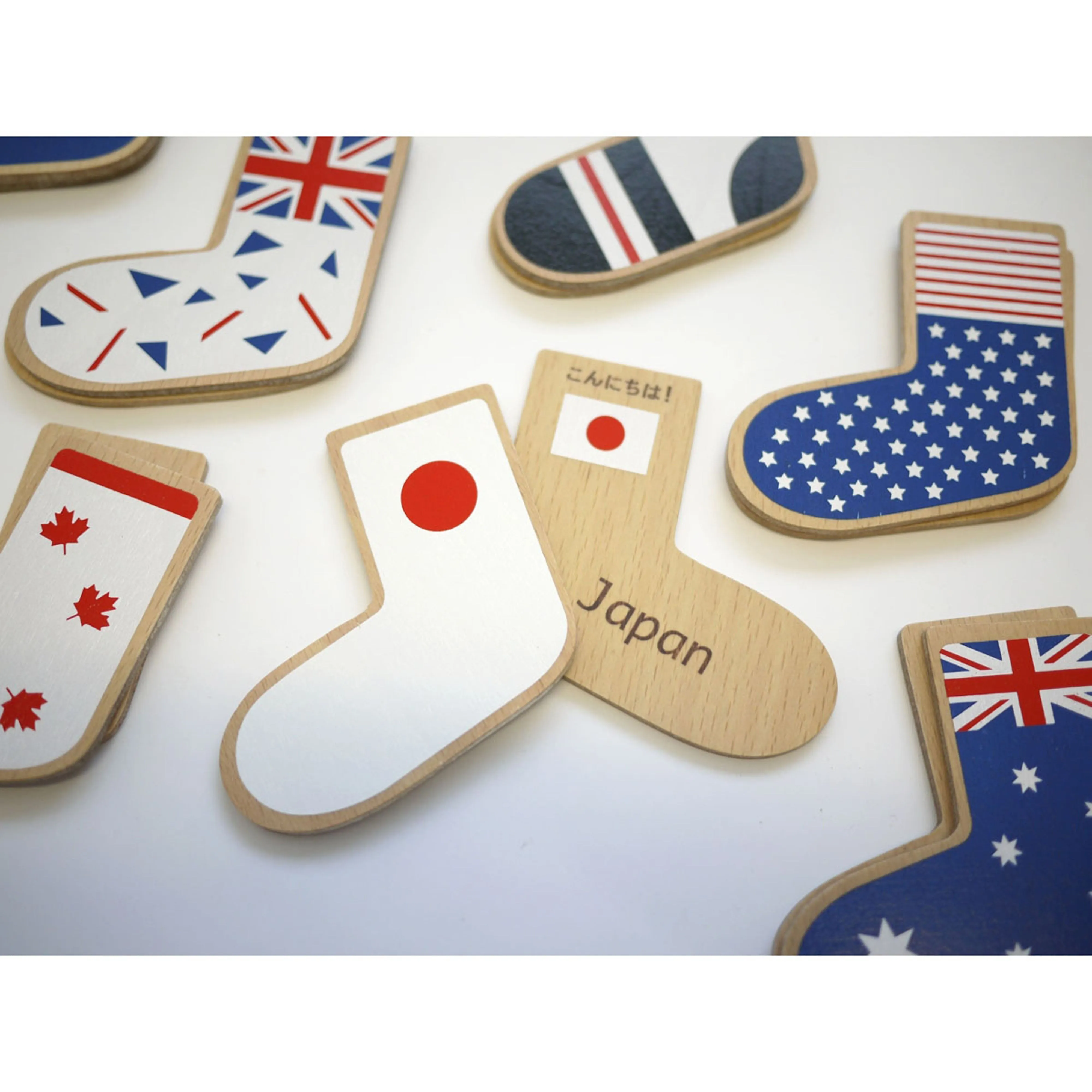 kiko  & gg* Step To The World Wooden Memory Game