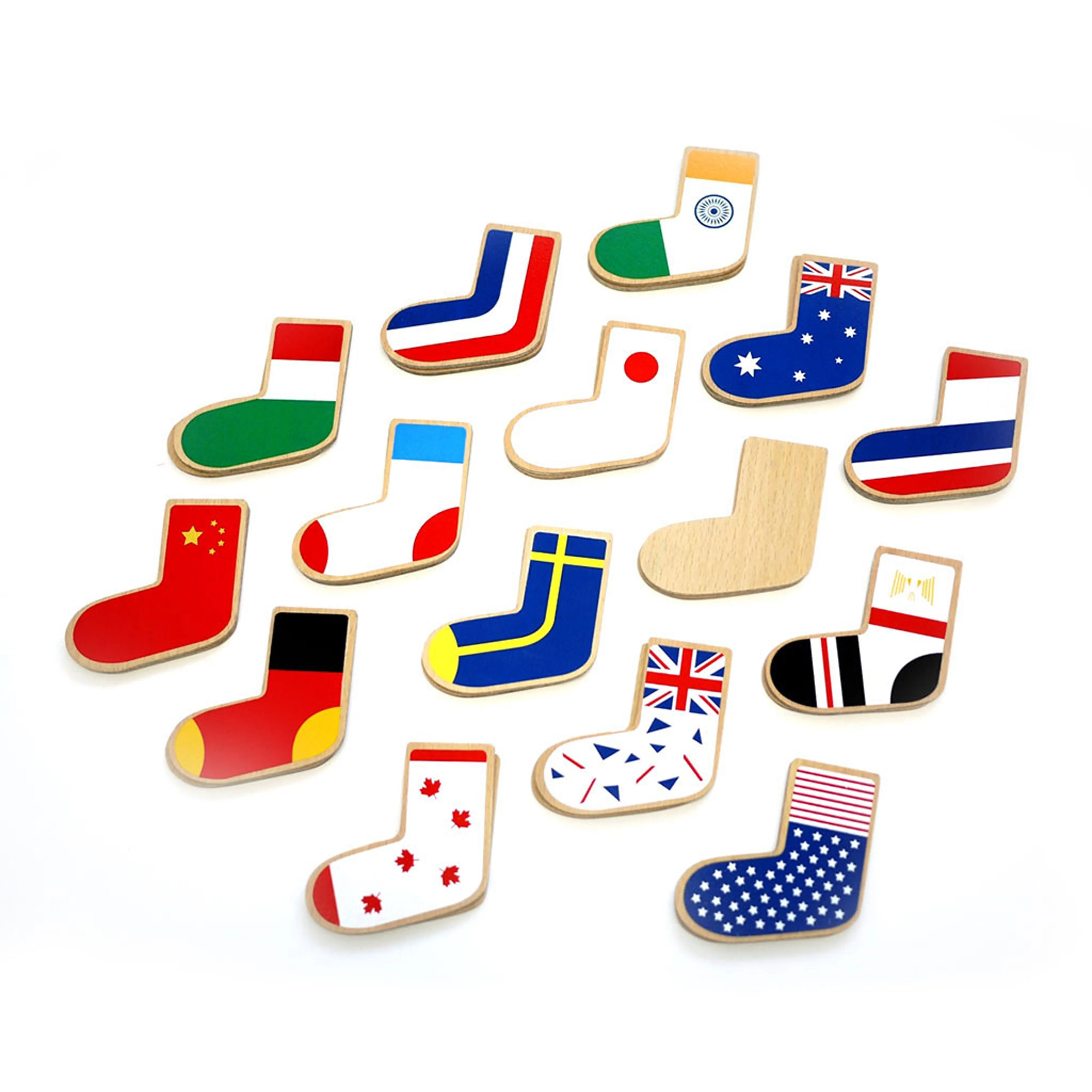 kiko  & gg* Step To The World Wooden Memory Game