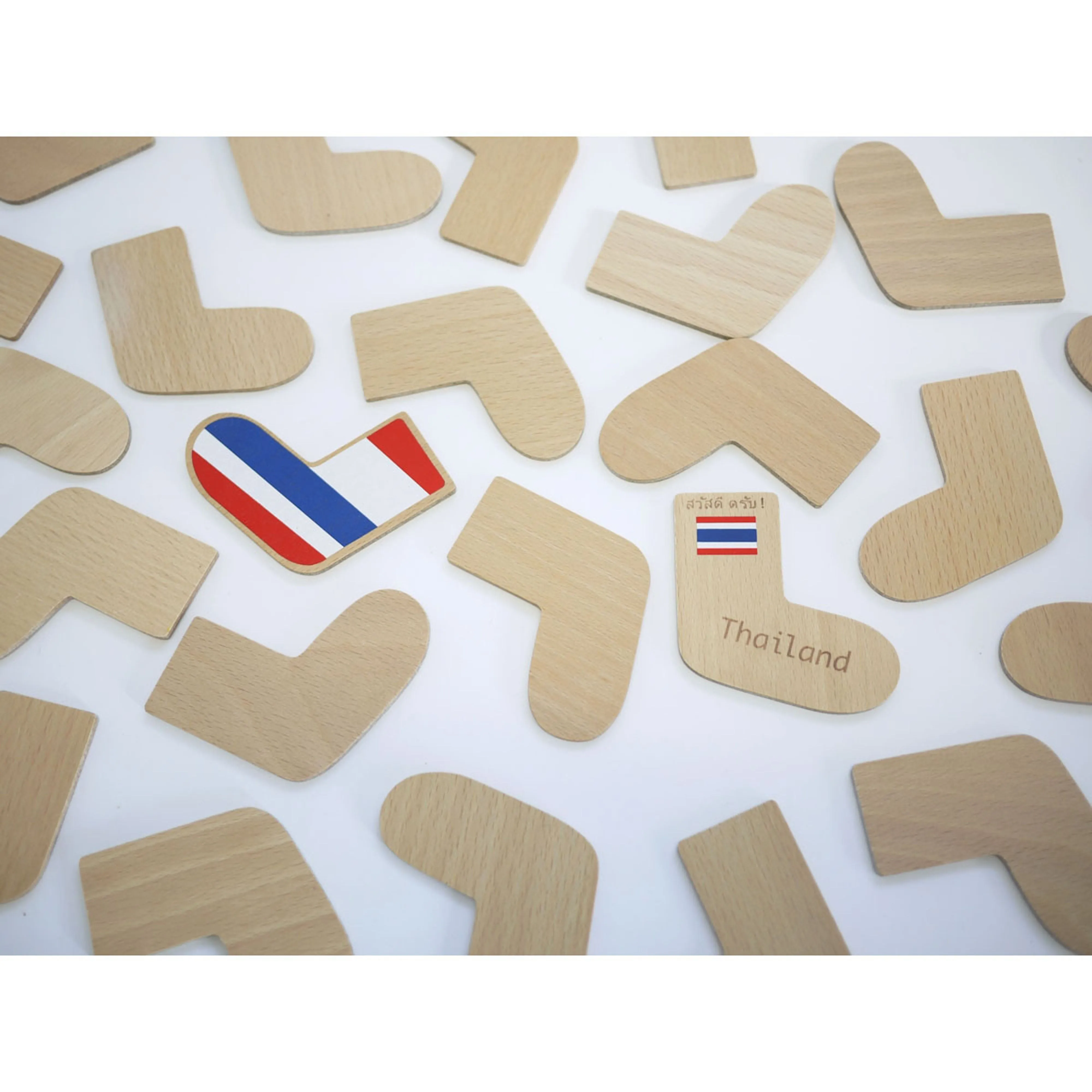 kiko  & gg* Step To The World Wooden Memory Game