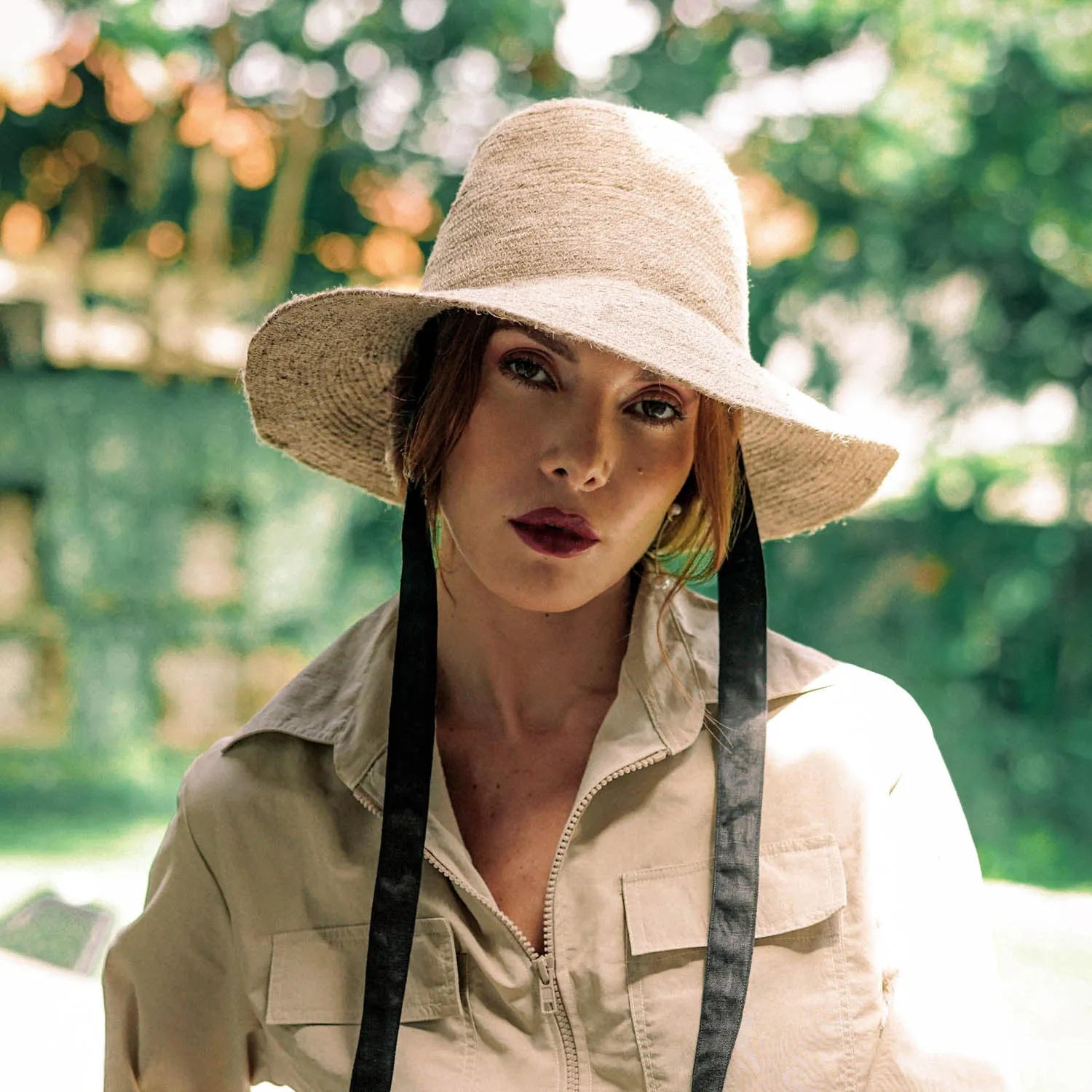 MEG Jute Straw Hat In Light Beige