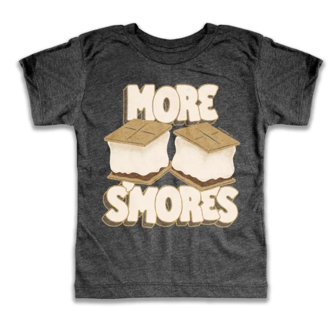 Rivet Kids - More S'mores Tee in Charcoal
