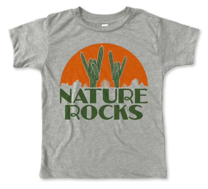 Rivet Kids - Nature Rocks Tee in Stone