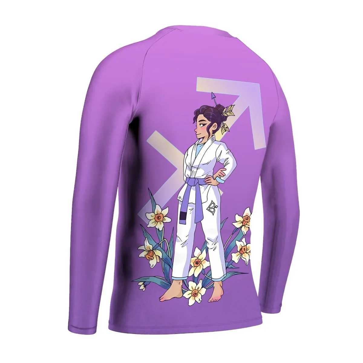 Sagittarius Zodiac Mom Kids Rash Guard