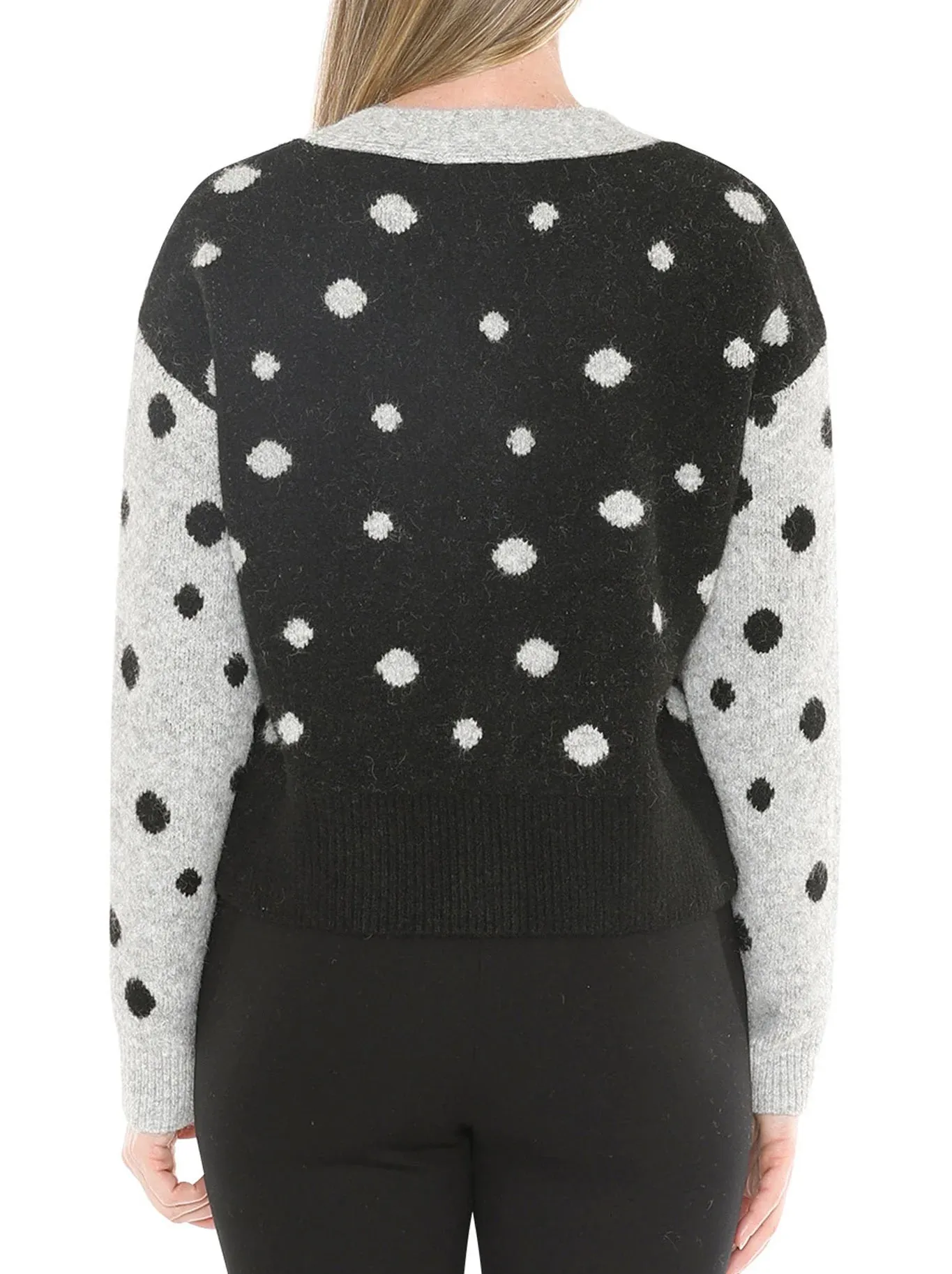 Spot Cardi - Grey/Blk