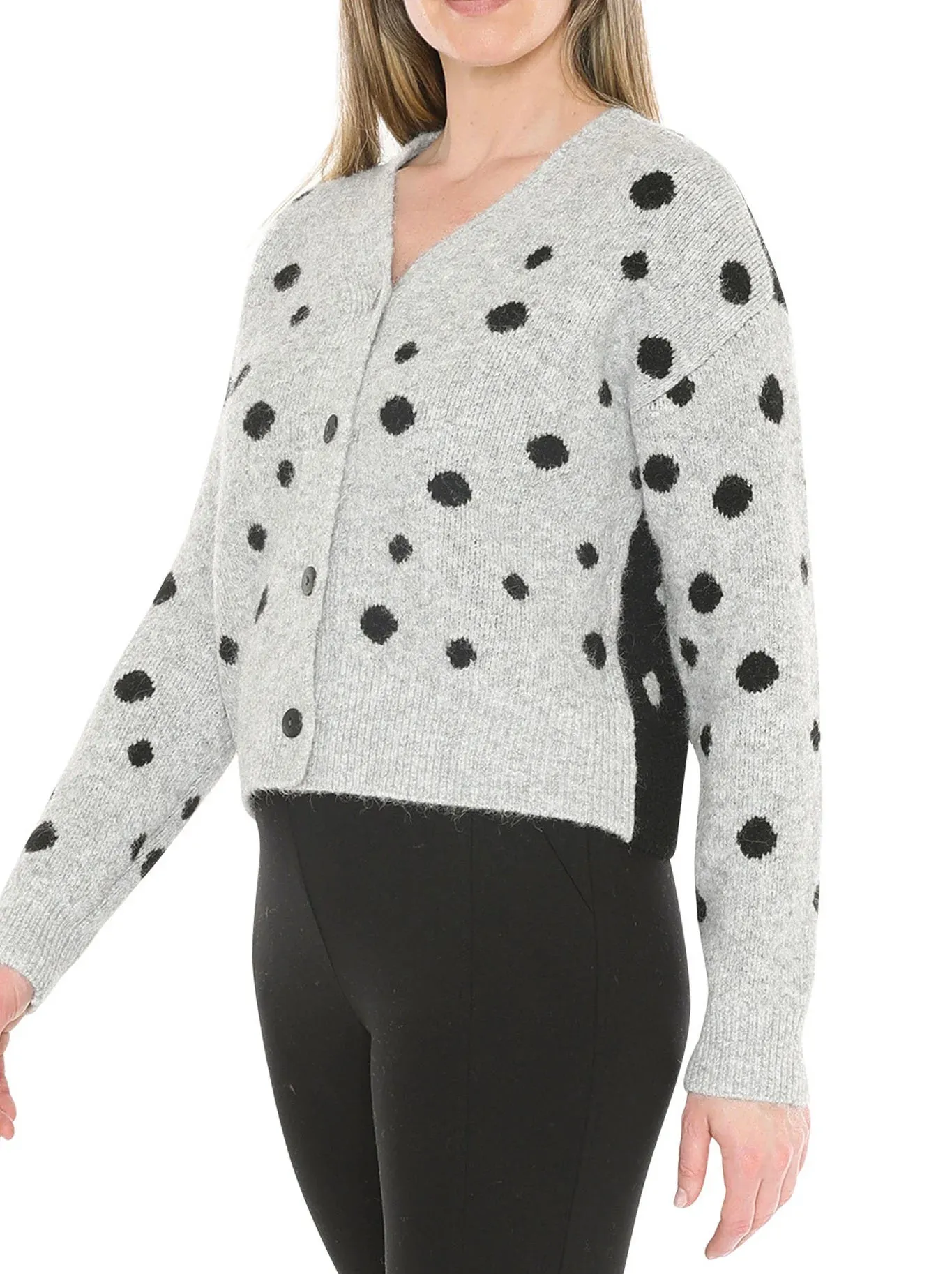 Spot Cardi - Grey/Blk