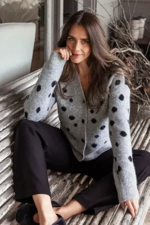 Spot Cardi - Grey/Blk