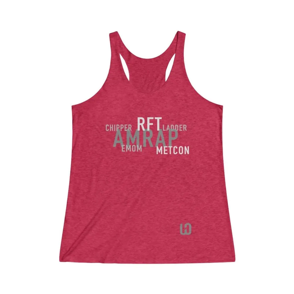 The WOD's WOD Obsessed Women's Tri-Blend Racerback Tank