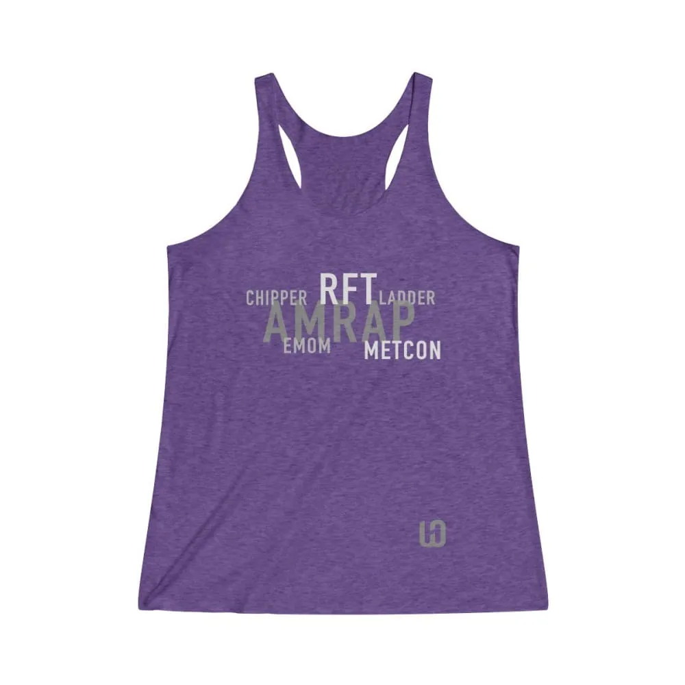 The WOD's WOD Obsessed Women's Tri-Blend Racerback Tank