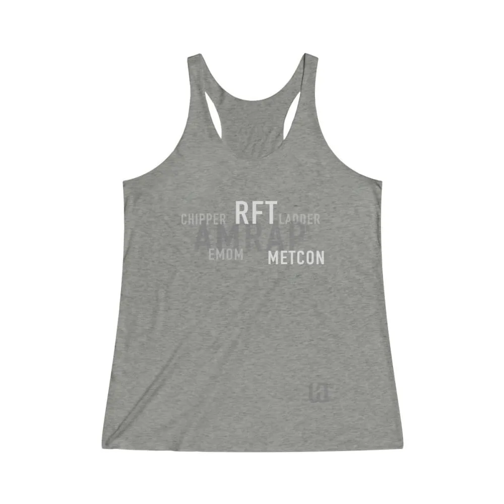 The WOD's WOD Obsessed Women's Tri-Blend Racerback Tank