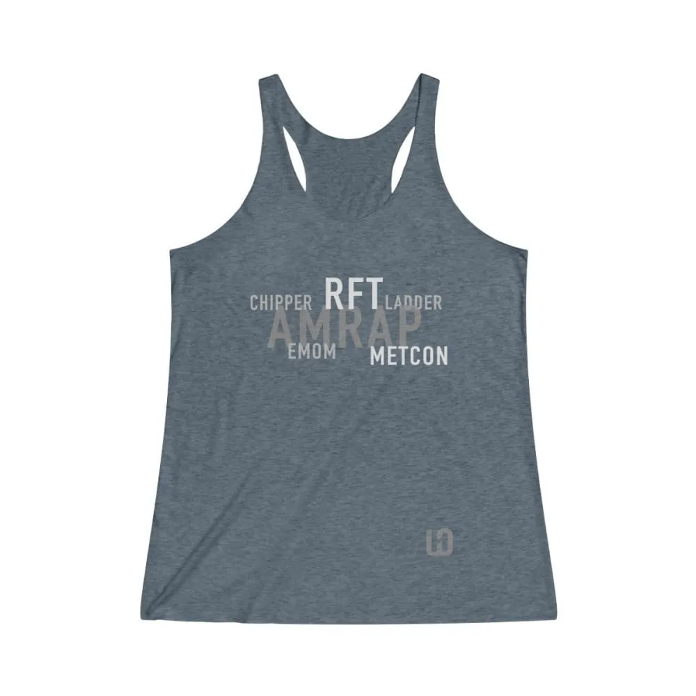 The WOD's WOD Obsessed Women's Tri-Blend Racerback Tank