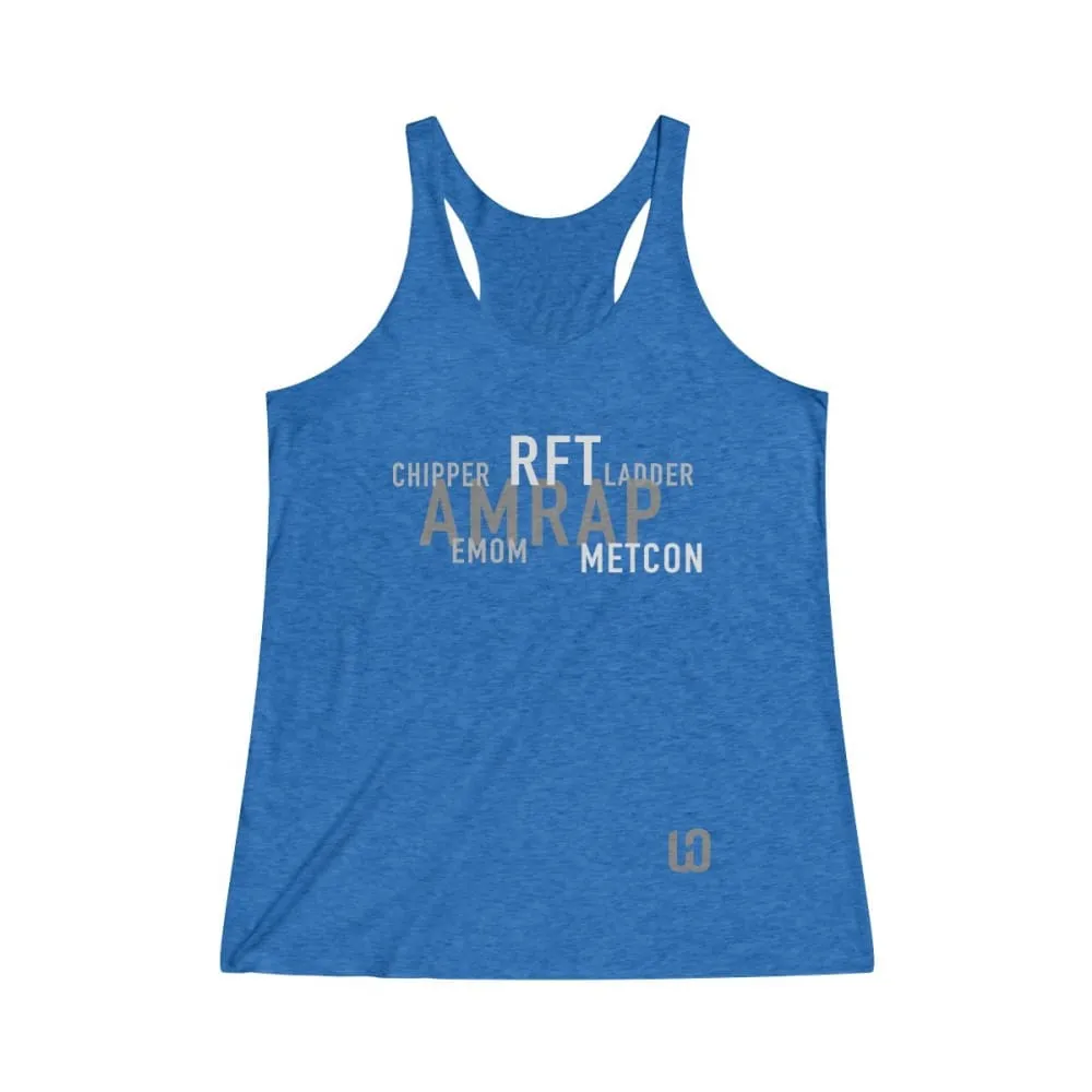 The WOD's WOD Obsessed Women's Tri-Blend Racerback Tank