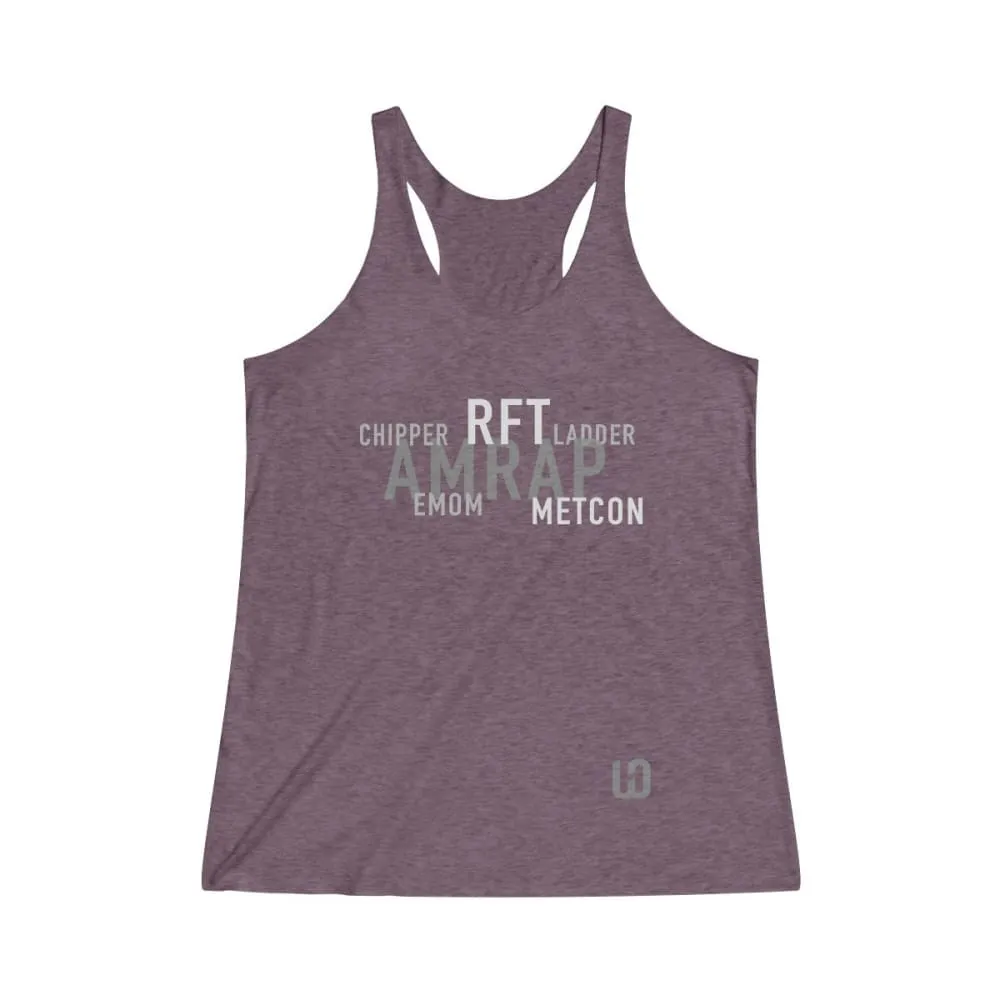 The WOD's WOD Obsessed Women's Tri-Blend Racerback Tank