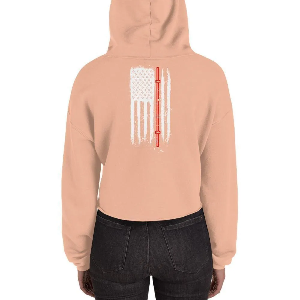 Vintage WOD Obsessed Crop Hoodie