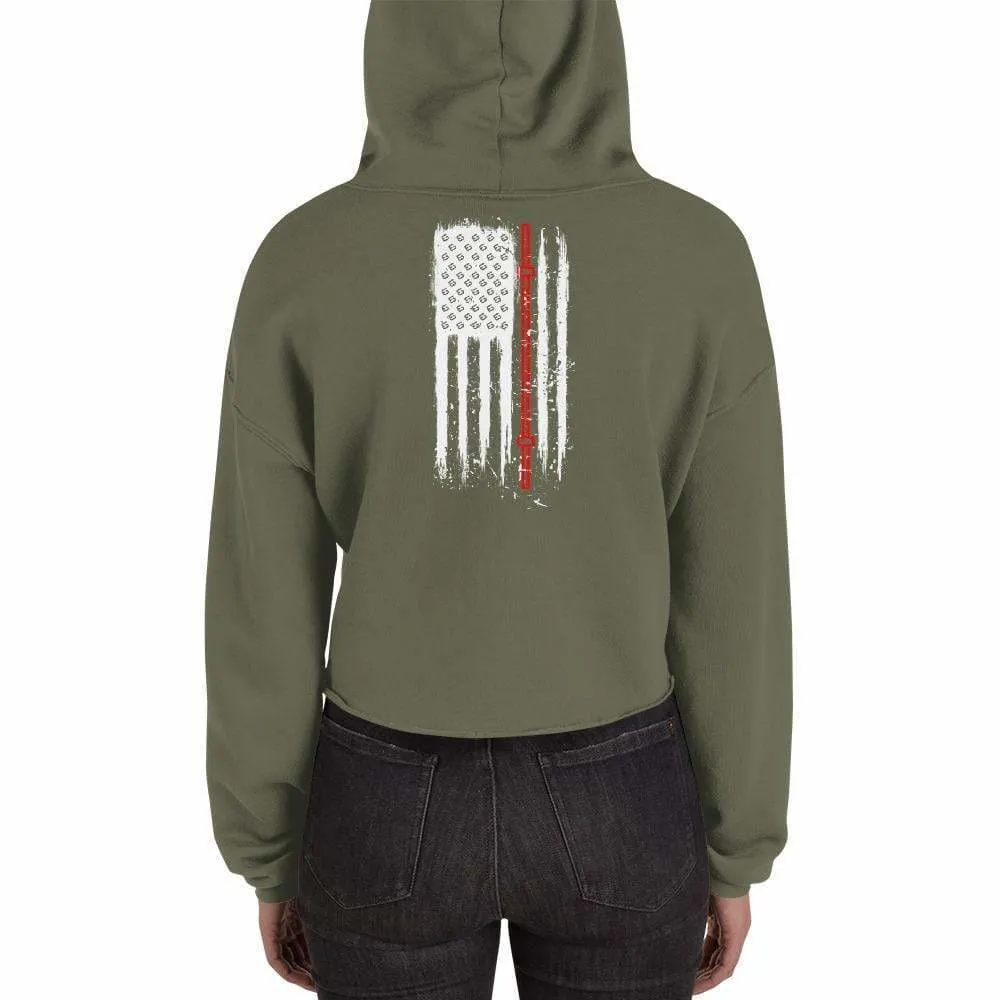 Vintage WOD Obsessed Crop Hoodie