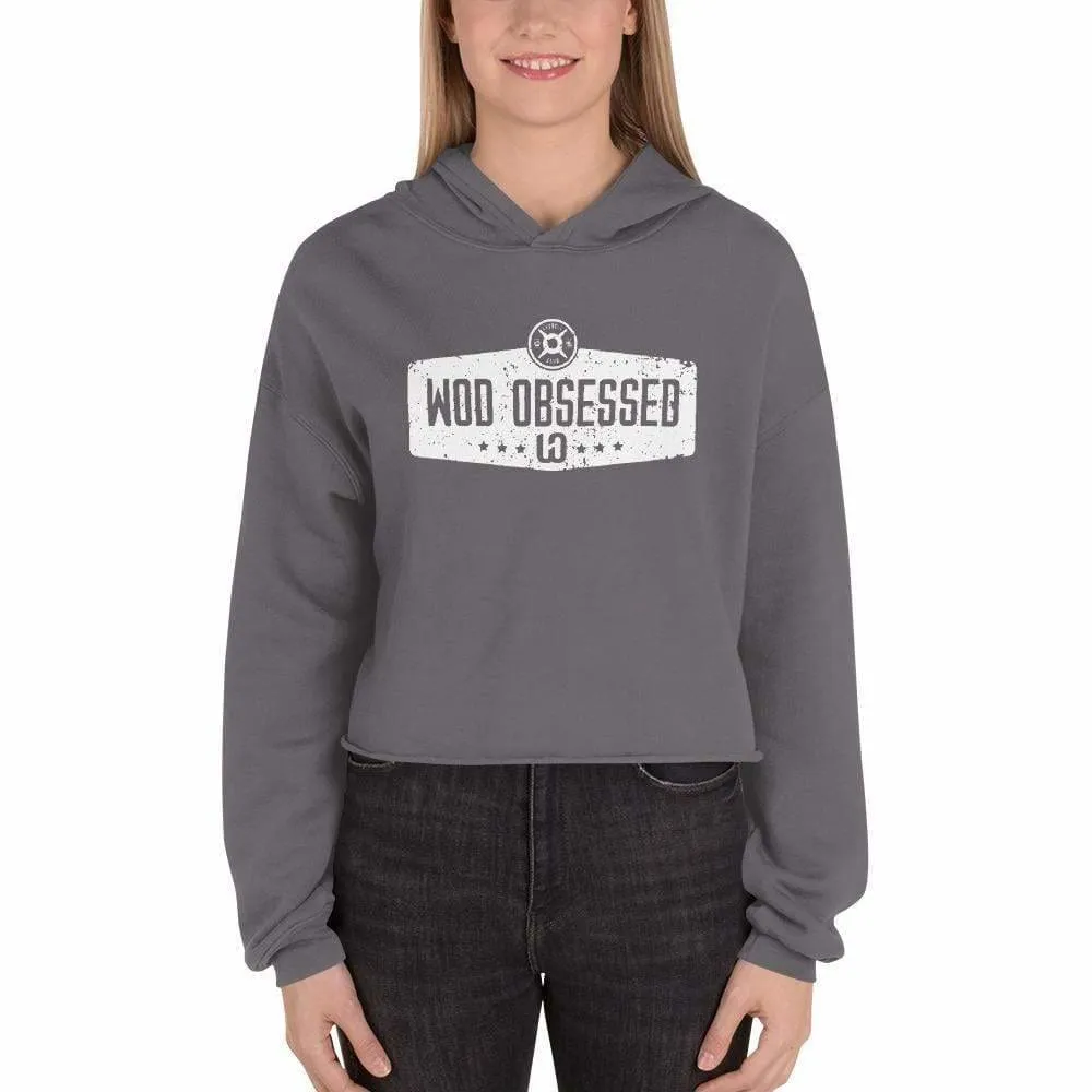 Vintage WOD Obsessed Crop Hoodie