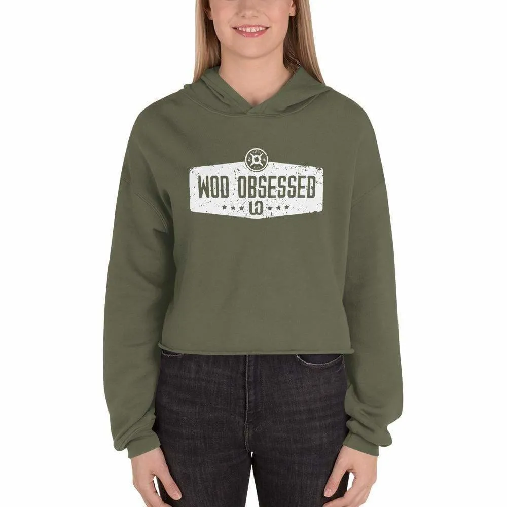 Vintage WOD Obsessed Crop Hoodie