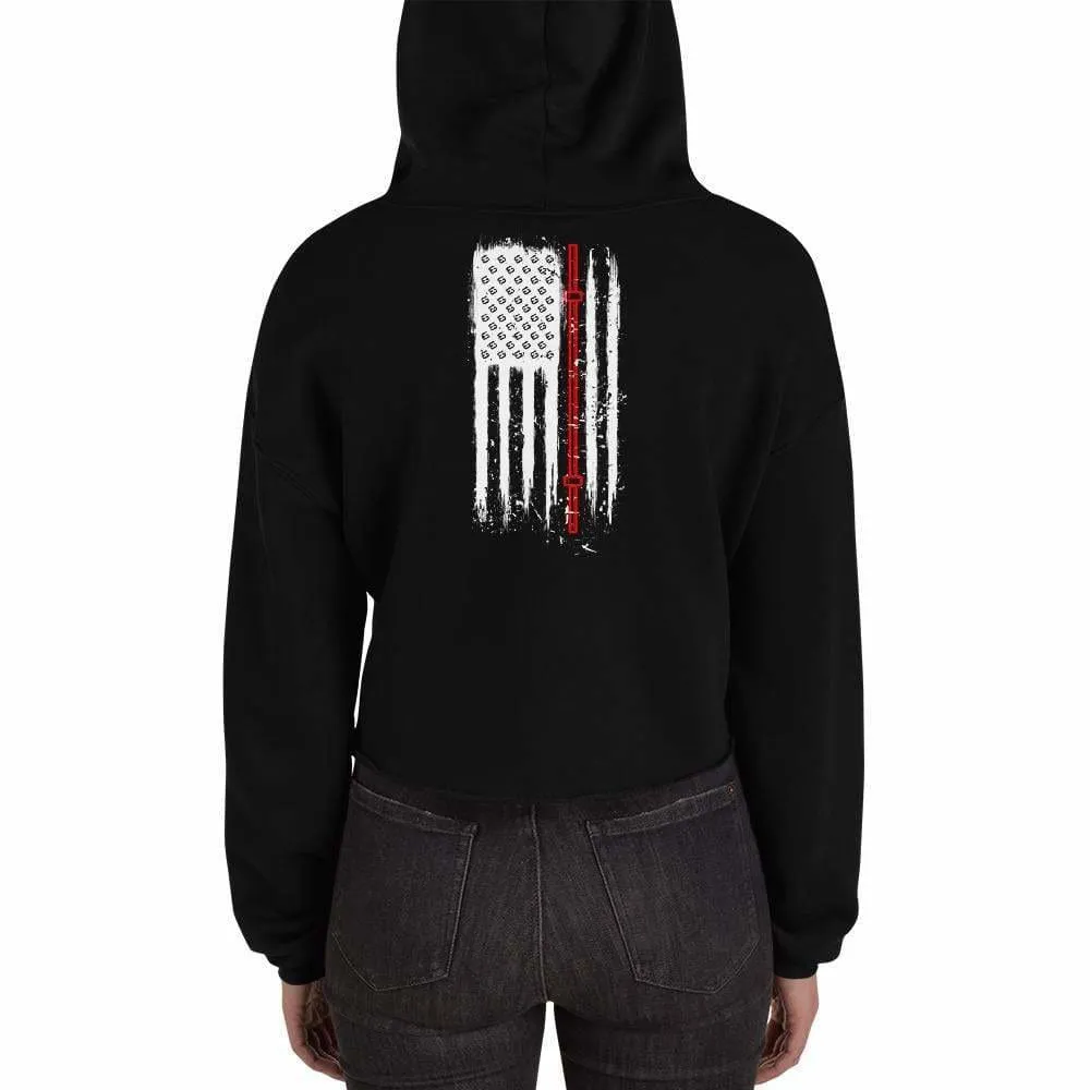 Vintage WOD Obsessed Crop Hoodie